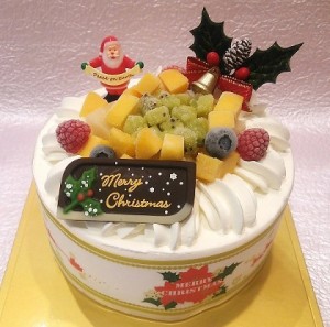 卵を使わないクリスマスケーキ